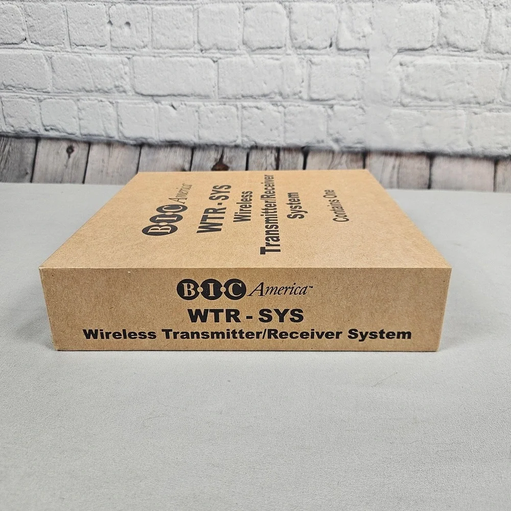 BIC America WTR-SYS Wireless Transmitter Receiver System for Subwoofers Audio